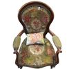 Image 2 : Victorian Solid Wood Arm Chair with Tapestry Upholstery