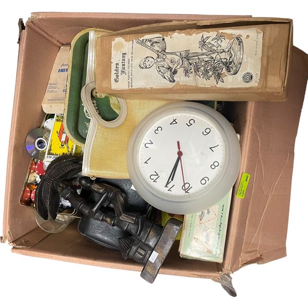 Large Box Lot Filled with Vintage Assorted Items