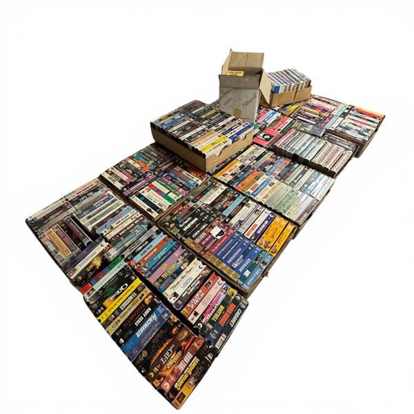 Huge Collection of Vhs Tapes Including Animation, Hollywood Blockbusters, Documentaries and More