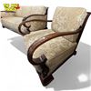 Image 4 : Beautiful 3pc Antique SolId Oak Horse Hair Sofa Couch Set