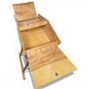 Image 5 : Mid Century Wood Sewing Box, Pine Ballot Box and Folding Hamper