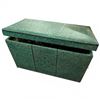 Image 3 : Vintage Green Vinyl Chest Filled with Vintage Christmas Decorations