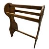 Image 2 : Arts and Crafts Oak Towel Rack 25.5x11x32.5"