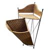 Image 3 : Vintage Step Stool and Modern Corner Wicker Hamper