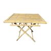 Image 3 : Bamboo Folding Table 30x20.5x28.5, Demilune Table (Needs Repair) and White Magazine Table