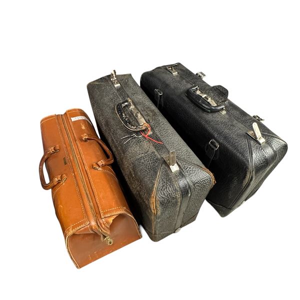 Three Vintage Suitcases/travel Bags