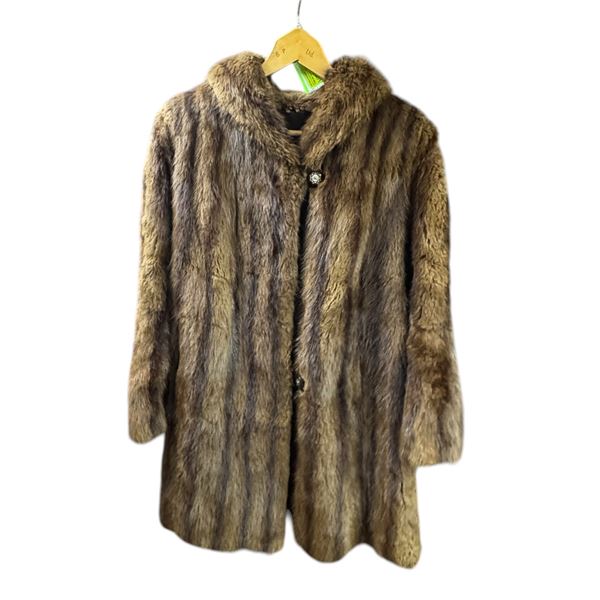 Vintage Beaver Fur Coat Medium to Large Size Excellent Mint Condition