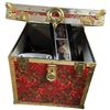 Image 3 : Chinese Square Storage Trunk and Contents  18.5x18.5x18.5"