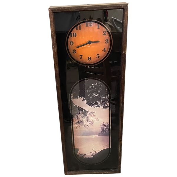 Westcoast Themed Wall Clock 12x3x34"