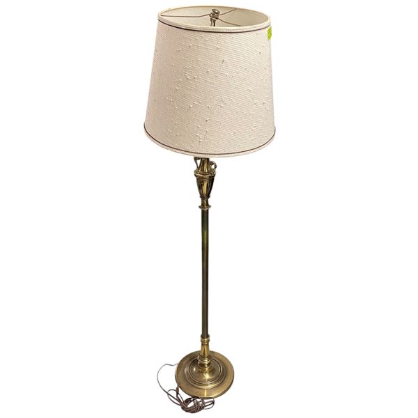 Brass Floor Lamp with Trophy Accent 52"