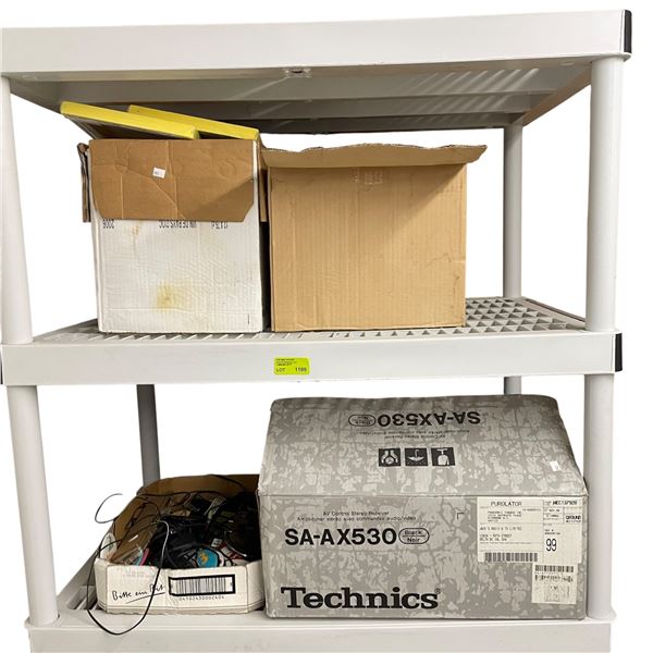 3 Boxes Small Adele Ling 2007 8x8" Paintings and Shelf Contents