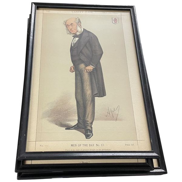 5 Vanity Fair Prints "Men of the Day" and More Largest is 11x16"