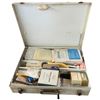 Image 2 : Vintage Slide Lightbox and Metal First Aid Kit with Contents