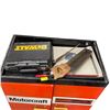 Image 2 : Motorcraft Metal Storage Cupboard 33x18x14", Saws, DeWalt Drill and Paper Cutter