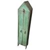 Image 1 : Green Rustic Tall Cupboard with Shelves 8x6.5x38"
