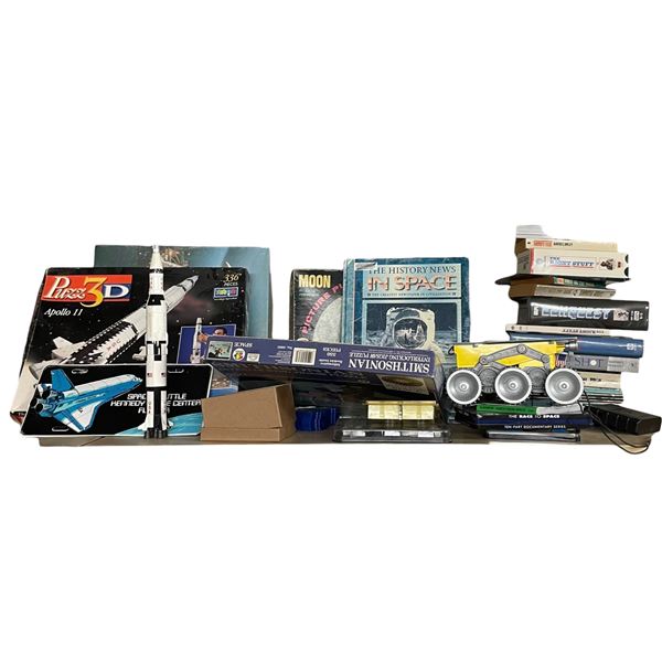 Collection of NASA Items: Puzzles, Books, Models, Toys, DVD's and More