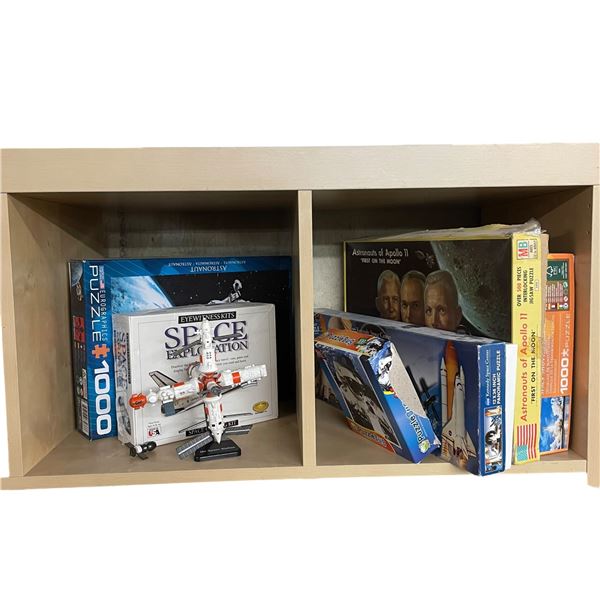 Collection of Various NASA and Space Themed Toys, Puzzles and More