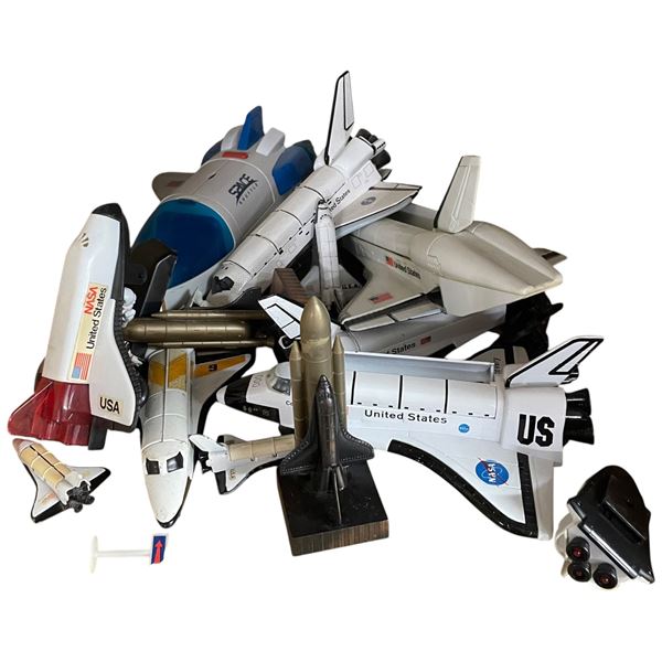 Collection of Toy Space Shuttles