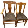 Image 2 : Solid Wood Dining Room Table and 7 Chairs