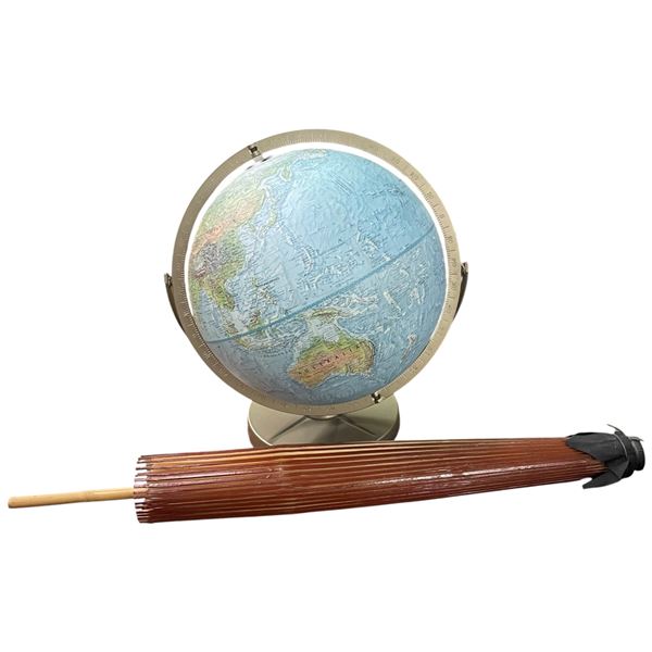 12" Replogue Globe and Japanese Umbrella