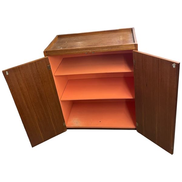 Mid Century Style Teak Stained Cabinet 30x16x36.5"
