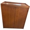 Image 2 : Mid Century Style Teak Stained Cabinet 30x16x36.5"