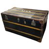 Image 2 : Large Steamer Trunk 43.5x23.5x24"