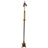 Image 1 : Antique Brass Floor Lamp with Faux Candle Accent ( Take Note of Feet on Bottom)