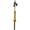 Image 2 : Antique Brass Floor Lamp with Faux Candle Accent ( Take Note of Feet on Bottom)