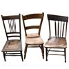 Image 1 : 3 Vintage and Antique Wood Chairs
