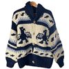 Image 1 : Cowichan Wool Blue Sweater Small/medium