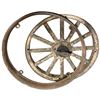 Image 1 : Antique Wooden Spoked Artillery Two Piece Wheel 24" Diameter