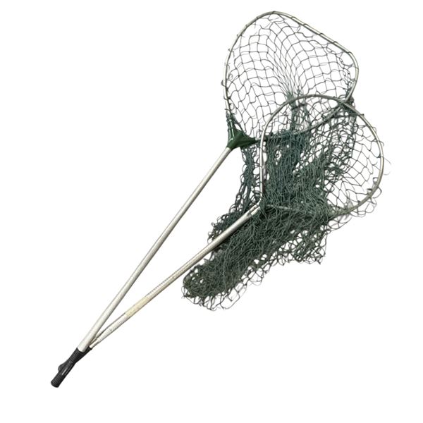 Two Large Aluminum Fishing Nets