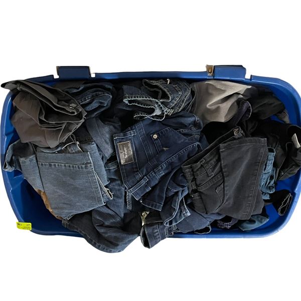 Large Bin of Designer Jeans and More