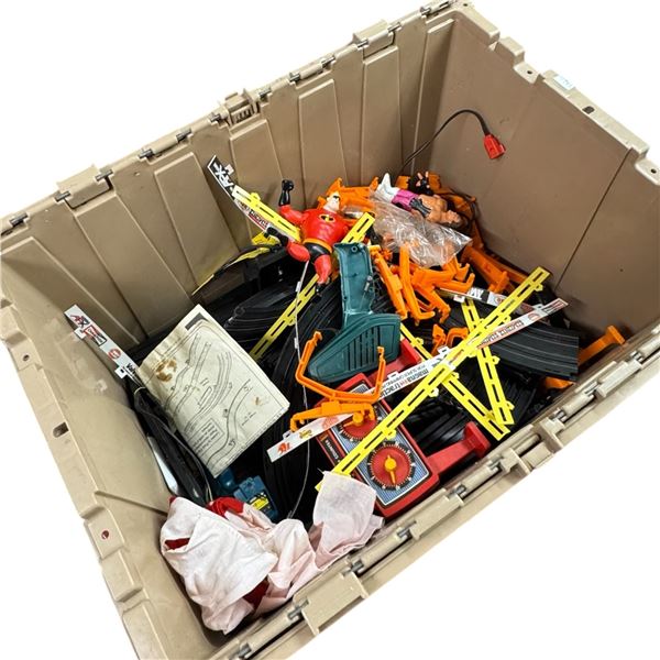 Vintage Race Track and Assorted Toys