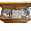 Image 2 : Wooden Chest Full of Costume Jewlery and Beads
