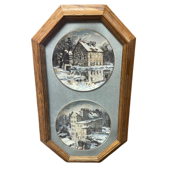 Bedford Mills Winter Framed Plates