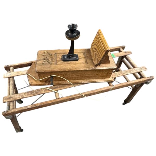 BT Tub Bench Beatty Bros Limitied Pat. 1923 and Reproduction Phone