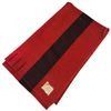 Image 1 : Vintage Bay Blanket - Red with Thick Black Stripe