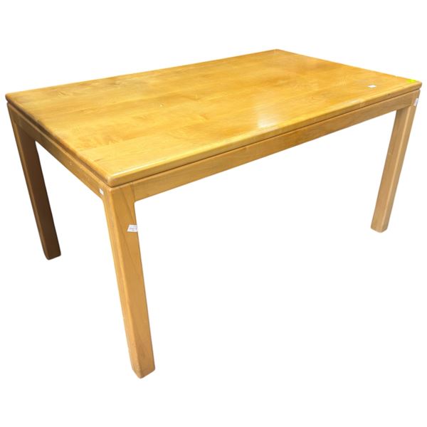 Mid Century Wood Table 56x34x29.5"