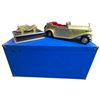 Image 1 : Blue Toy Box and Brass Cars 26x13.5x13"