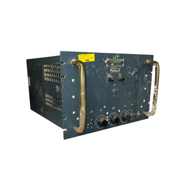 Royal Canadian Air Force Vintage Radio Receiver R-361B/GR Serial 462 MFD 1954 by Canadian Marconi