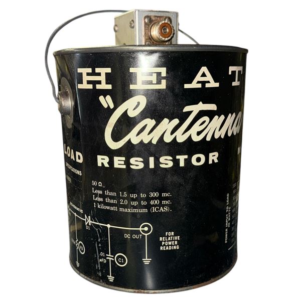 Vintage Heathkit Cantenna HN-31 Dummy Load Resistor - 1kW Radio Ham Gear - Black Paint with oil