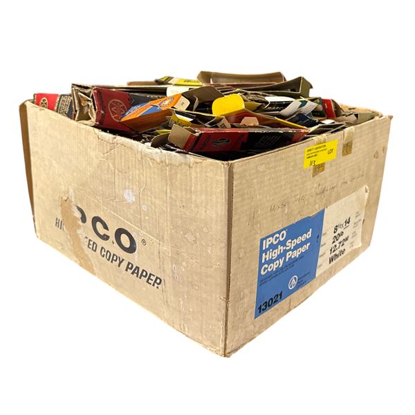 Group of vintage vacuum tube empty boxes