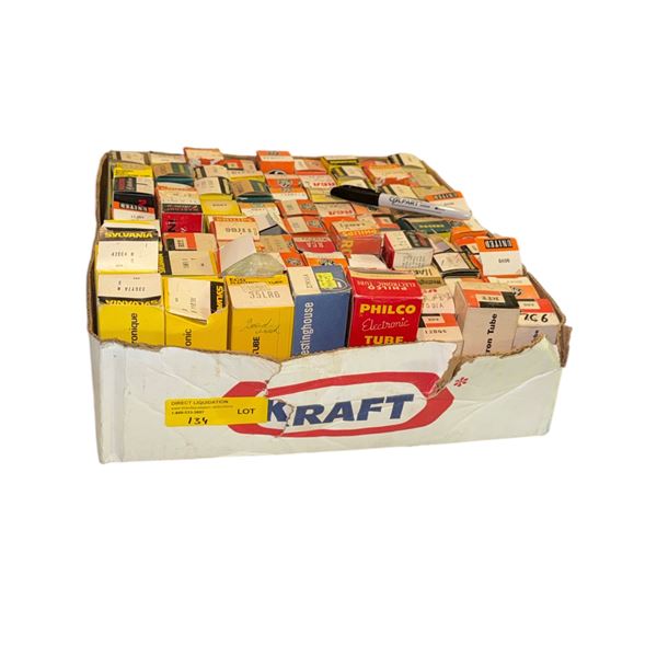 Assorted Vintage Vacuum Tubes - GE, Sylvania, Westinghouse, RCA, CBS, Rogers