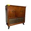 Image 2 : Mid-Century Modern Wooden Radio Record Player Console - RCA Victor