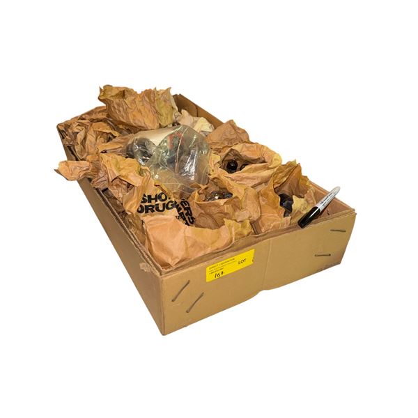 Large box full or sorted and unsorted loose Vacuum tubes in bags