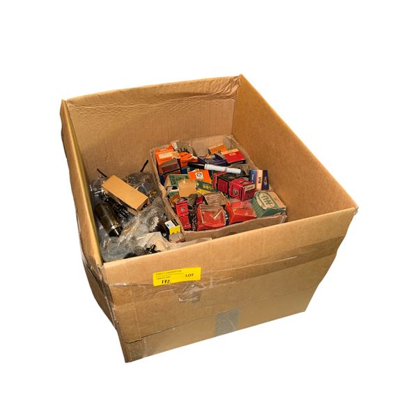 Box of assorted loose and in original box vacuum tubes