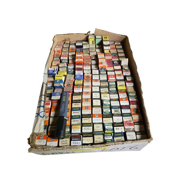 Large Inventory of Vintage Vacuum Tubes Sylvania / RCA / Rogers / Marconi / Philips