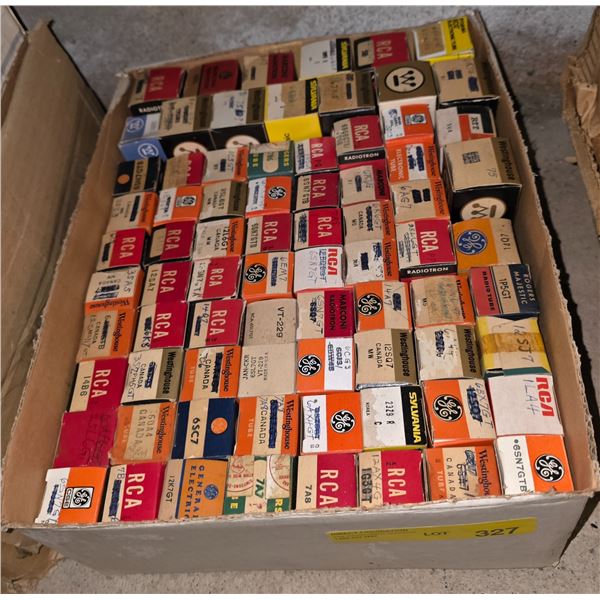 Vintage Vacuum Tubes Original Boxes Sylvania Westinghouse RCA GE Marconi Rogers
